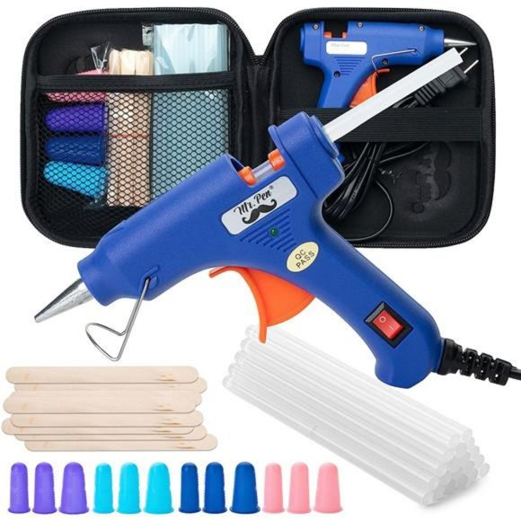 Mr. Pen Hot Glue Gun Kit with 20pcs Glue Gun Sticks and 20Wood Craft Sticks - Picture 1 of 7
